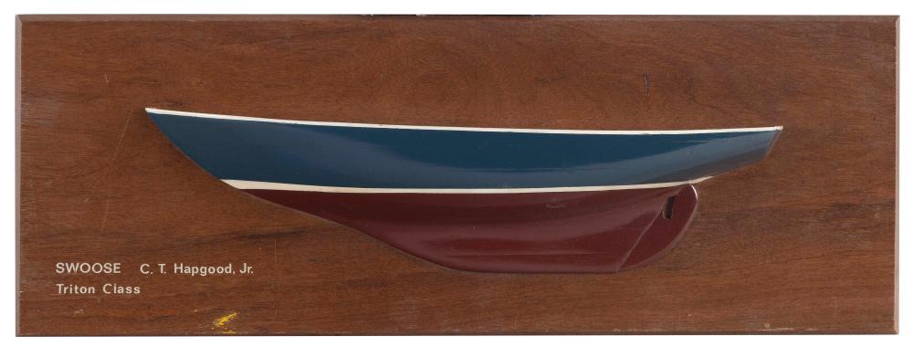 MOUNTED HALF HULL MODEL OF THE