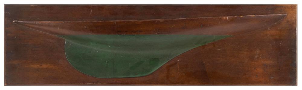 MOUNTED HALF HULL MODEL OF A