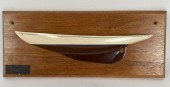 MOUNTED HALF HULL MODEL OF A Y