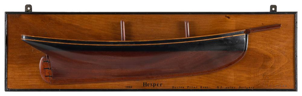 MOUNTED HALF HULL MODEL OF THE