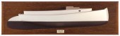MOUNTED HALF HULL MODEL OF A C