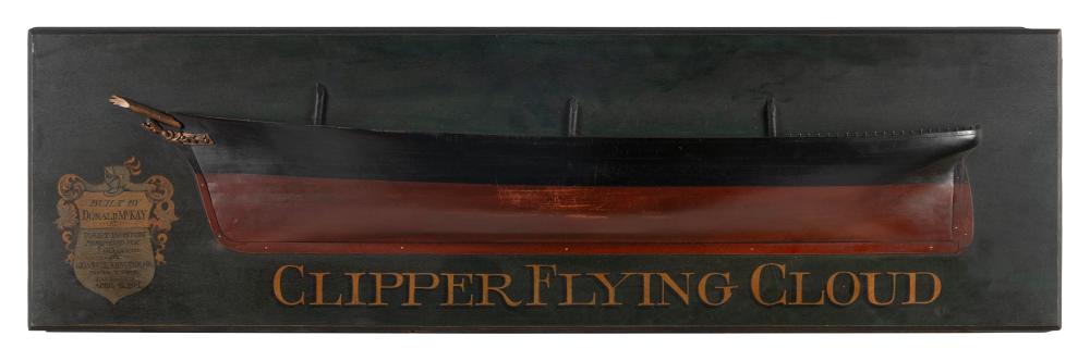 MOUNTED HALF HULL MODEL OF THE