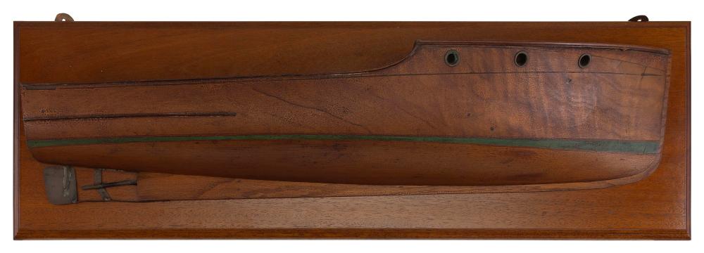 MOUNTED HALF HULL MODEL OF A