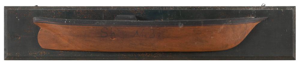 MOUNTED HALF HULL MODEL OF “SHIP