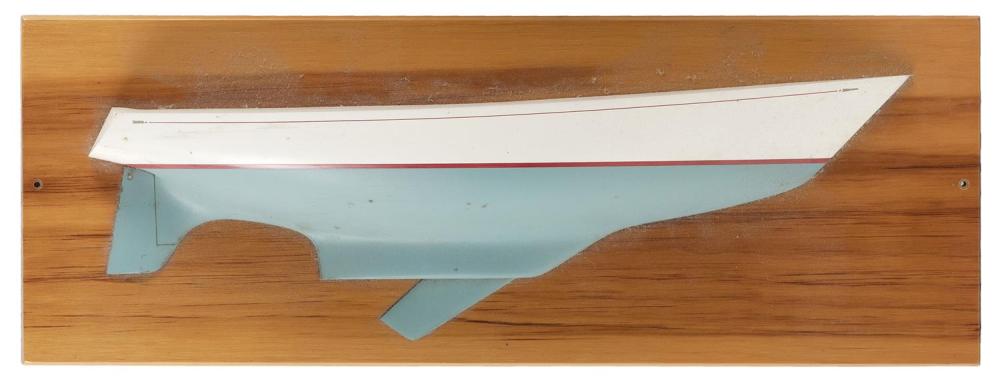 MOUNTED HALF HULL MODEL OF THE