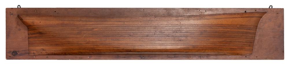 MOUNTED HALF HULL MODEL OF A