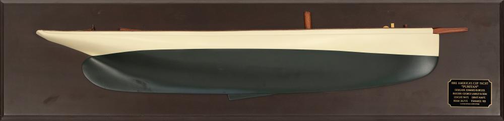 MOUNTED HALF HULL MODEL OF THE