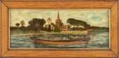 MOUNTED HALF HULL MODEL OF AN
