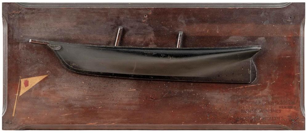MOUNTED HALF HULL MODEL OF THE