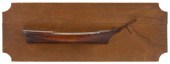 MOUNTED HALF HULL MODEL OF THE