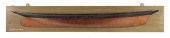 MOUNTED HALF HULL MODEL OF A S