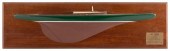 MOUNTED HALF HULL MODEL OF A H