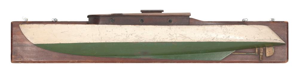 MOUNTED HALF HULL MODEL OF A