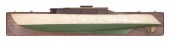 MOUNTED HALF HULL MODEL OF A P