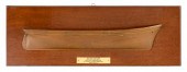 MOUNTED HALF HULL MODEL OF THE