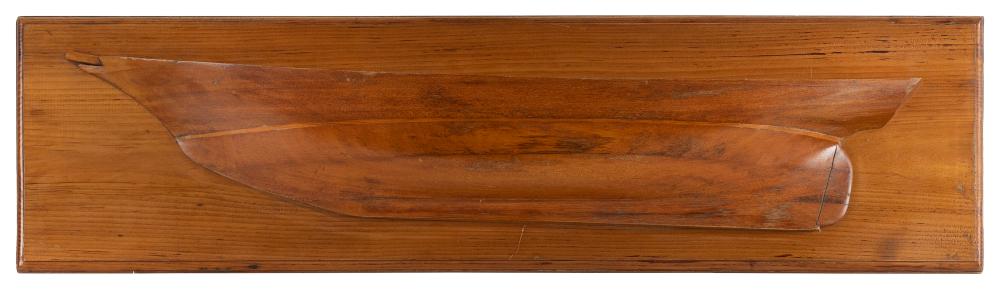 MOUNTED HALF HULL MODEL OF A