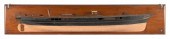 MOUNTED HALF HULL MODEL OF A S