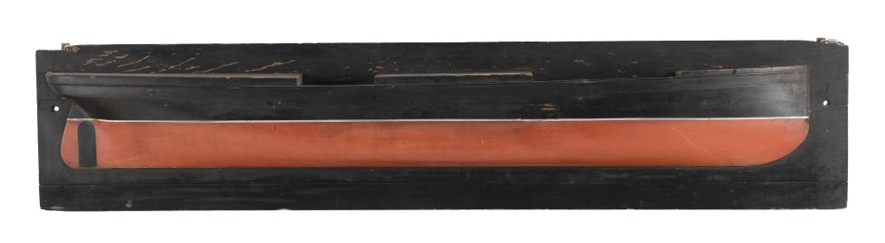 MOUNTED HALF HULL MODEL OF A