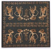 MOUNTED INDONESIAN MAN'S BATIK