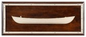 * MOUNTED WHALEBONE HALF HULL