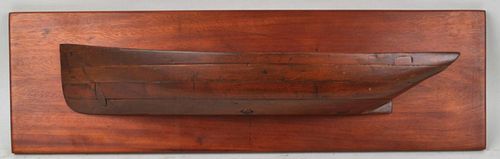 MOUNTED WOODEN SHIP BUILDER'S