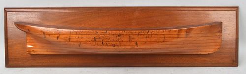 MOUNTED WOODEN SHIP BUILDER'S