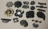Mourning Jewelry Lot.Ranging f