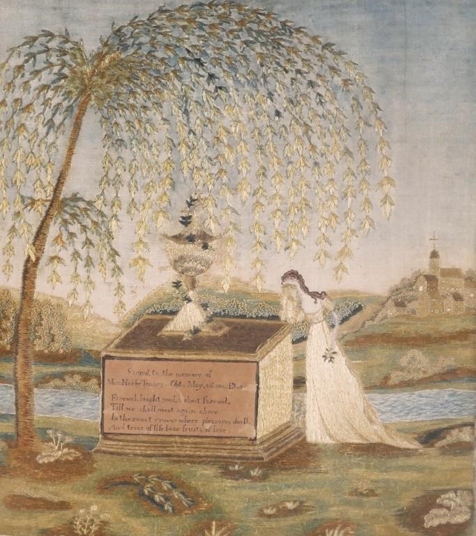 MOURNING SILK EMBROIDERY,