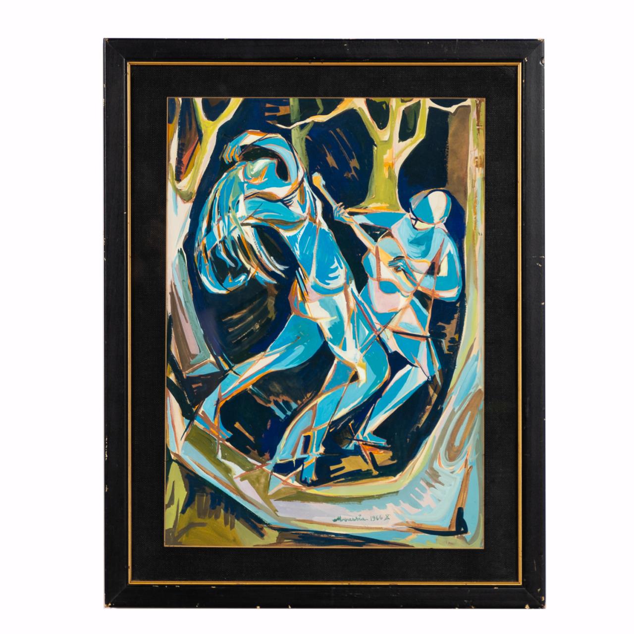 MOUSSIA, MODERN MUSICIANS, FRAMED