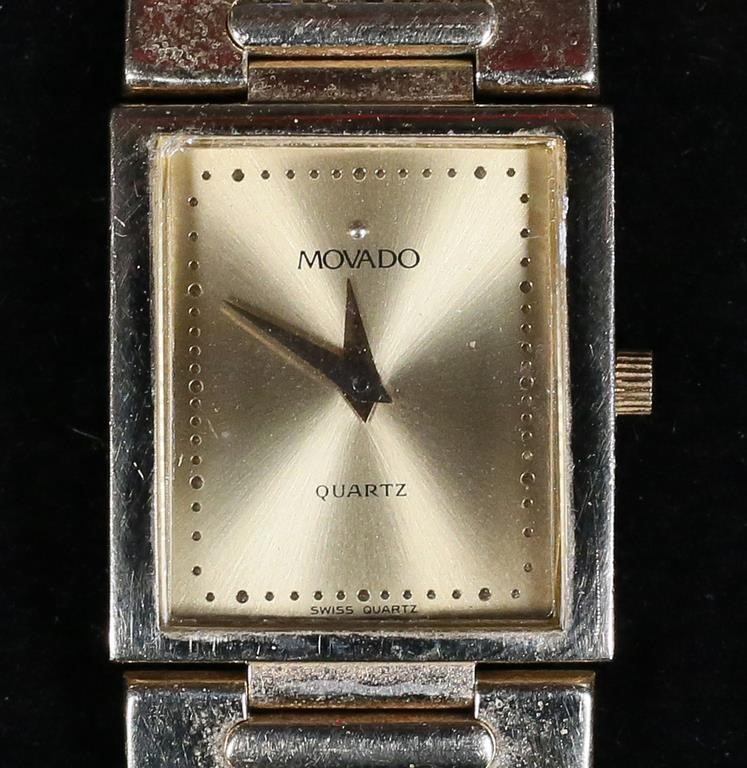 MOVADO 14K GOLD QUARTZ