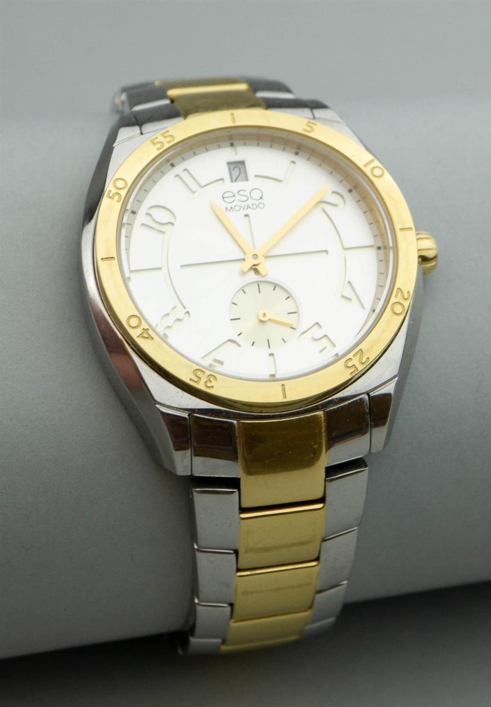 MOVADO ESQ TWO TONE QUARTZ