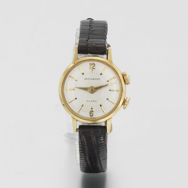 MOVADO LADIES' 14K ALARM WRISTWATCH