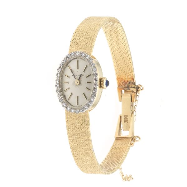 MOVADO LADIES' GOLD AND DIAMOND