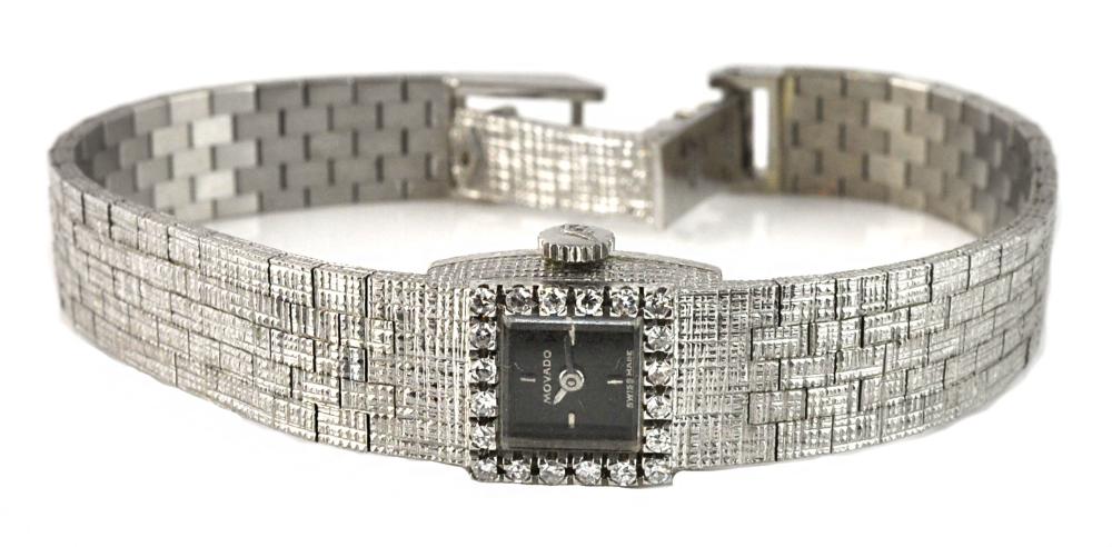 MOVADO LADY'S WATCH IN 18KT WG WITH