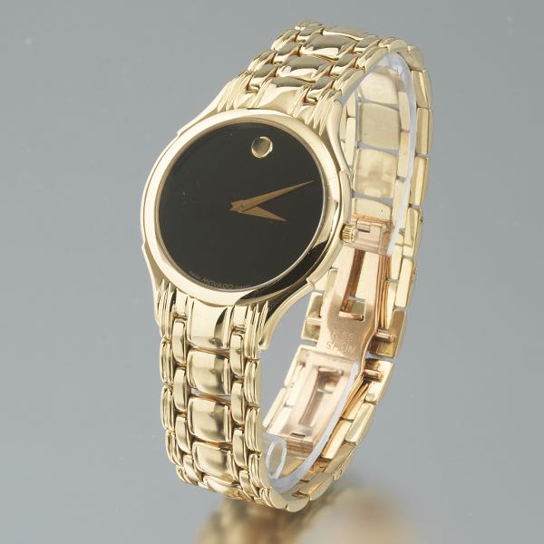 MOVADO MENS' 14K GOLD HEAD AND
