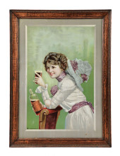 MOXIE NERVE FOOD SIGN W/ WOMAN