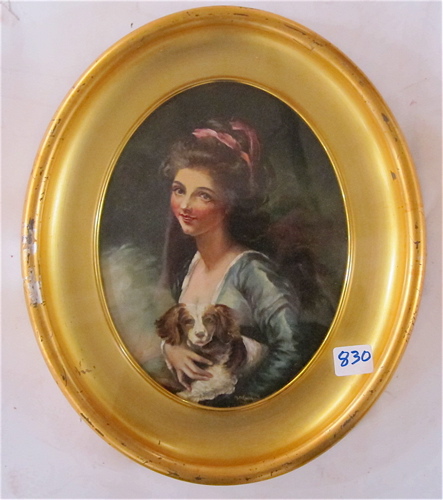 M.P. EBERHART OIL ON CANVAS LAID ON