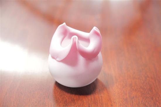 MT. WASHINGTON PEACHBLOW VASE. Pink