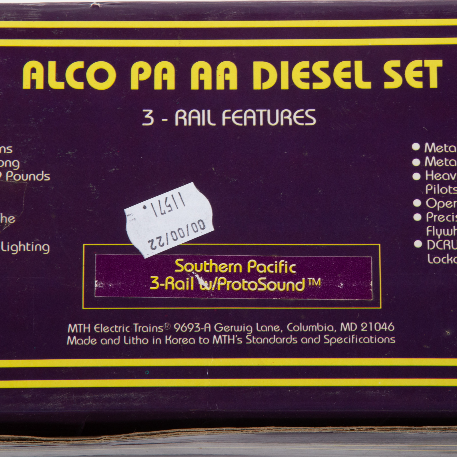 M.T.H. ALCO PA AA DIESEL SET