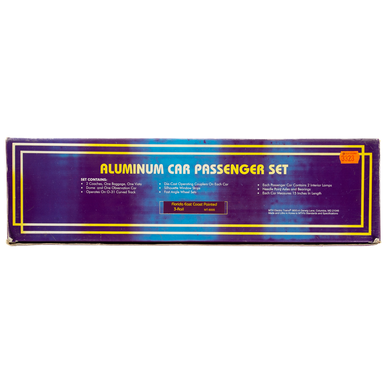 M.T.H. ALUMINUM CAR PASSENGER SET