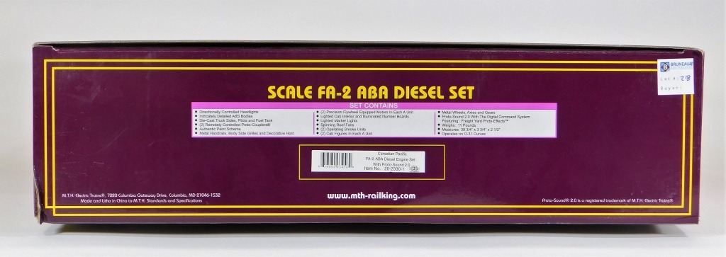 MTH CANADIAN PACIFIC FA-2 ABA