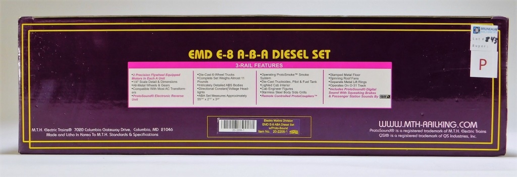 MTH ELECTRO MOTIVE DIVISION EMD E-8