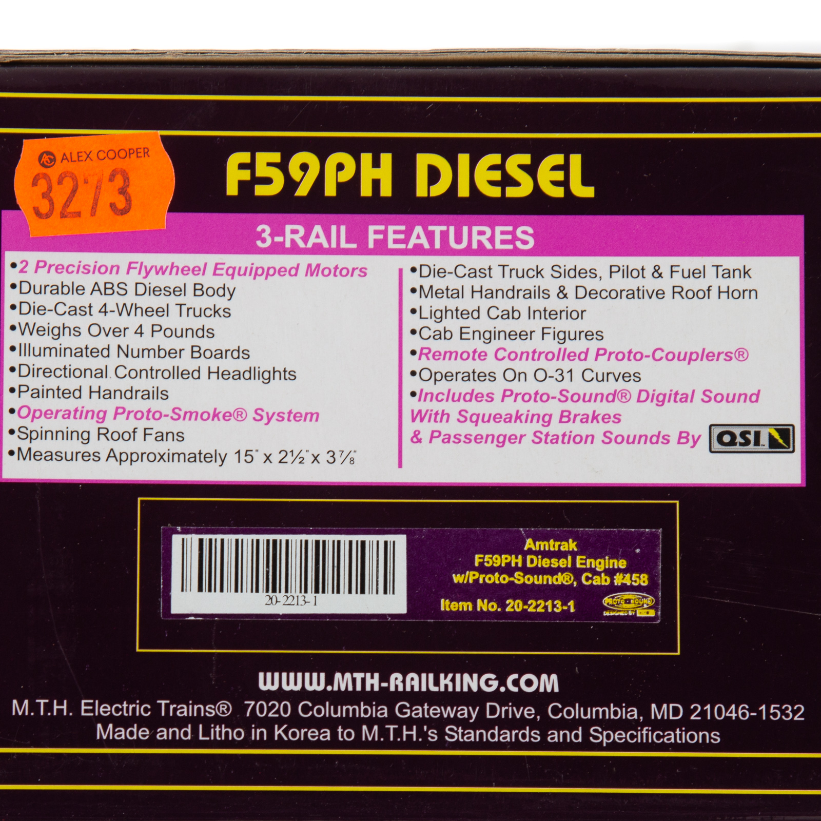 M.T.H. F5 9PH DIESEL ENGINE