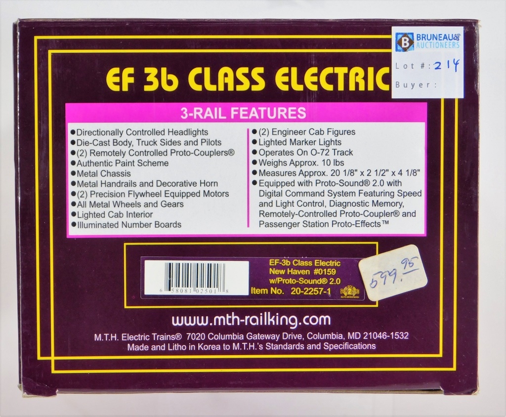 MTH NEW HAVEN EF 3B CLASS