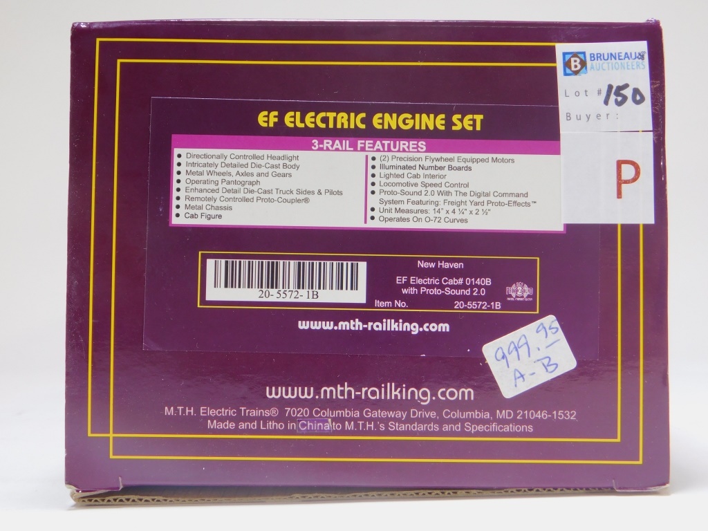MTH NEW HAVEN EF ELECTRIC ENGINE