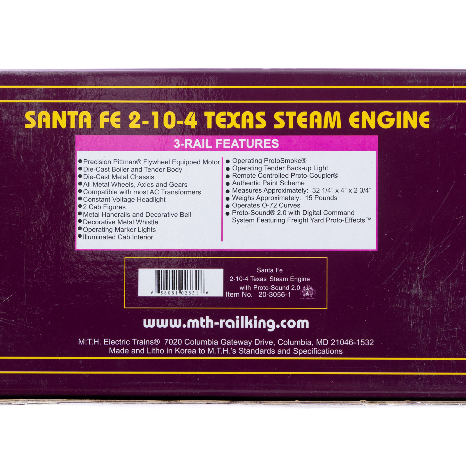 M.T.H. SANTA FE 2-10-4 TEXAS