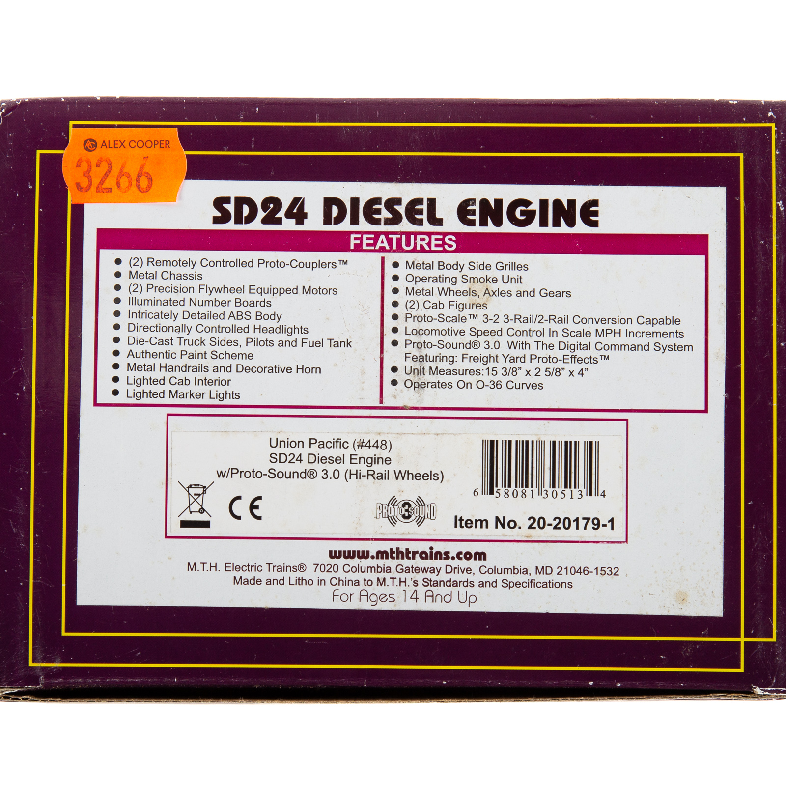 M.T.H. SD24 DIESEL ENGINE Union
