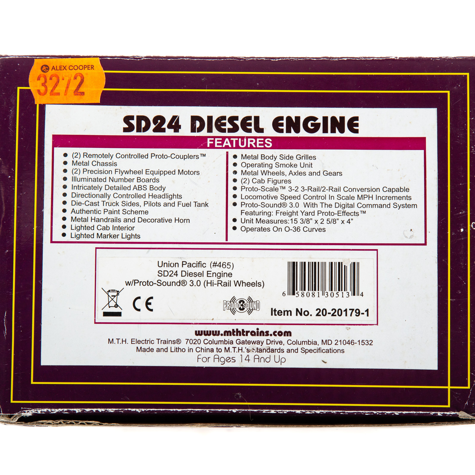 M.T.H. SD24 DIESEL ENGINE Union