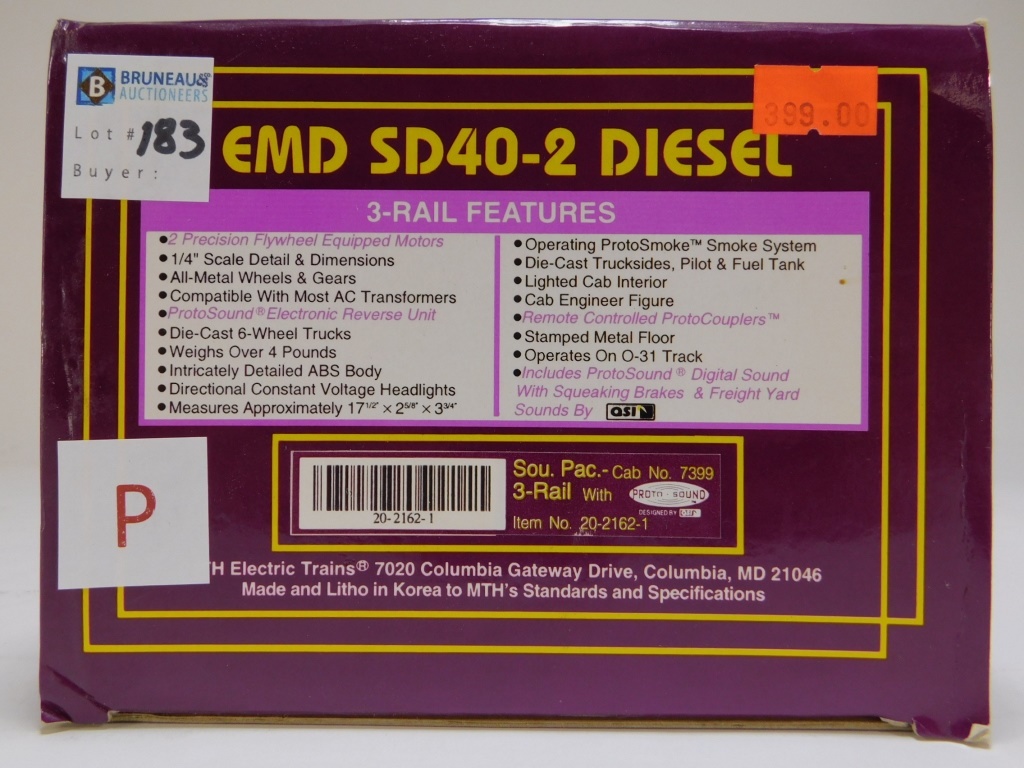MTH SOUTHERN PACIFIC EMD SD40-2