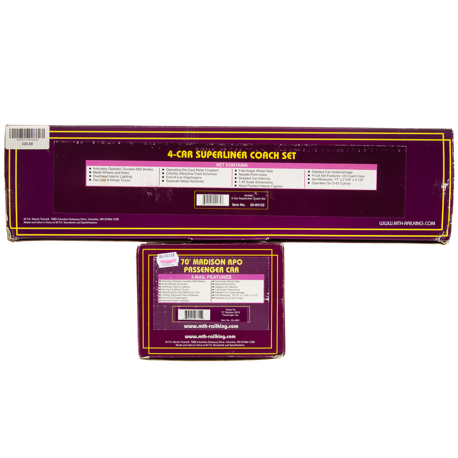 M.T.H. SUPERLINER COACH SET &